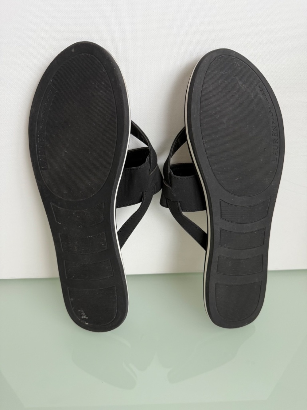 Lauren Ralph Lauren Rosalind Sandals Black Size 9 - Picture 10 of 16